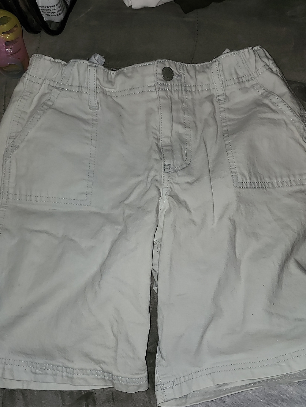 light Wash Cotton Casual Shorts